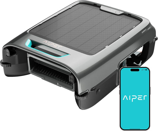 Solar Pool Skimmer with APP Support, 24/7 Cleaning, Dual Charging Modes, Smart Obstacle Avoidance, Ideal for All Swimming Pool Types