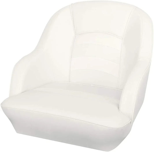 Bucket Pontoon Boat Seat (White/Blue)
